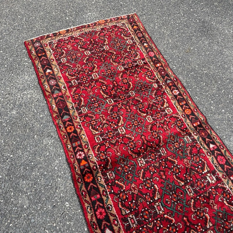 Vintage Hand-Knotted Persian Tribal Runner Rug Approx. 4’ x 9’ gallery