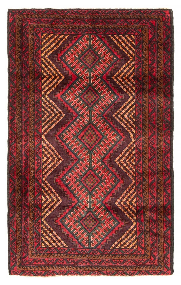 Traditional Vintage Hand-Knotted Area Rug 2'9" x 4'6" Oriental Wool Carpet