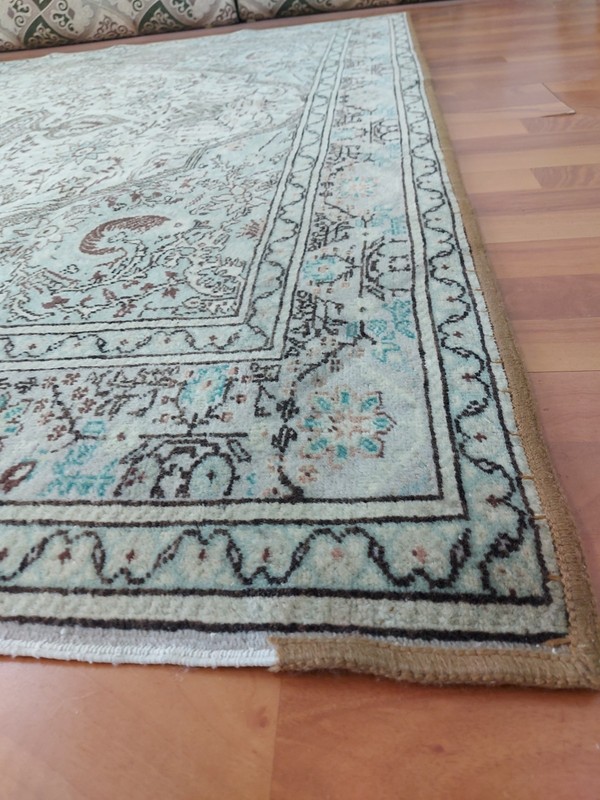 Large Area Rug 7x10 Geometric Floral Faded Rug Fine Decor Carpet Beige Rug gallery