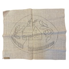 Primitive Wool Rug PATTERN for Hand Hooked 24×19 Home House Cottage Vintage