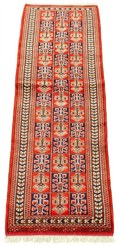 Vintage Hand-knotted Runner Rug 2'9" x 9'8" Traditional Oriental Wool Carpet gallery