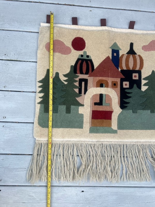 Wall Hanging Rug Kremlin Onion Domes Nichols Wool Pictorial 39 x 25 in gallery