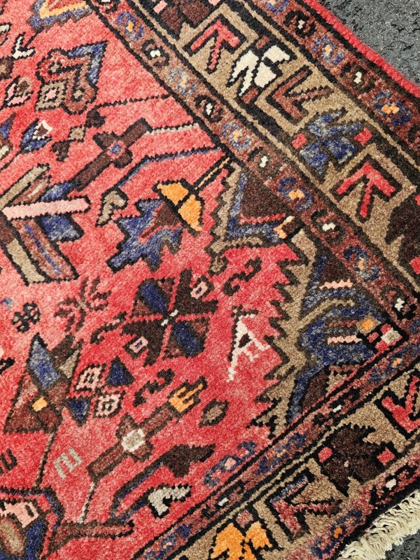 3.3 x 6.5 ANTIQUE VEG DYE TURKISH KAZAK HAND KNOTTED VINTAGE HERIZ SERAPI gallery