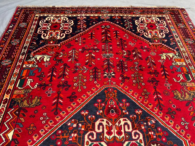 5'4 x 8'4 ft Vintage Afghan Tribal Baluchi Style Hand knotted Wool Red Area Rug gallery