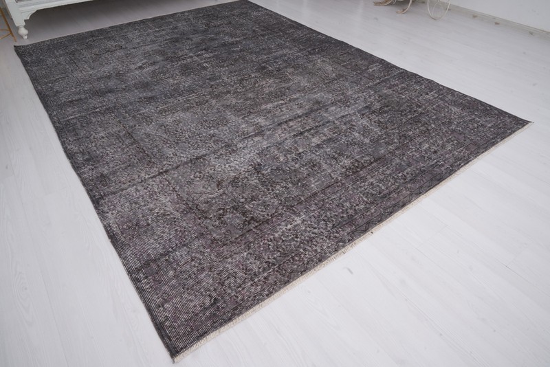 Muted Turkish Large Rug 7x10 ft - Handmade Oversize Vintage Oushak Carpet, 203 gallery
