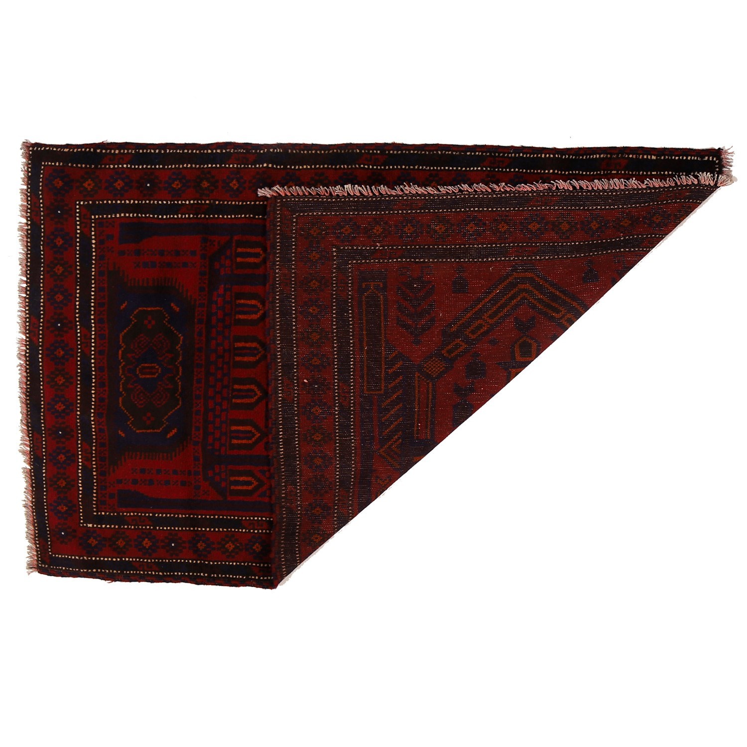 Handmade Balochi Rug Cultural Tribal Carpet 4.5x3.2 ft gallery
