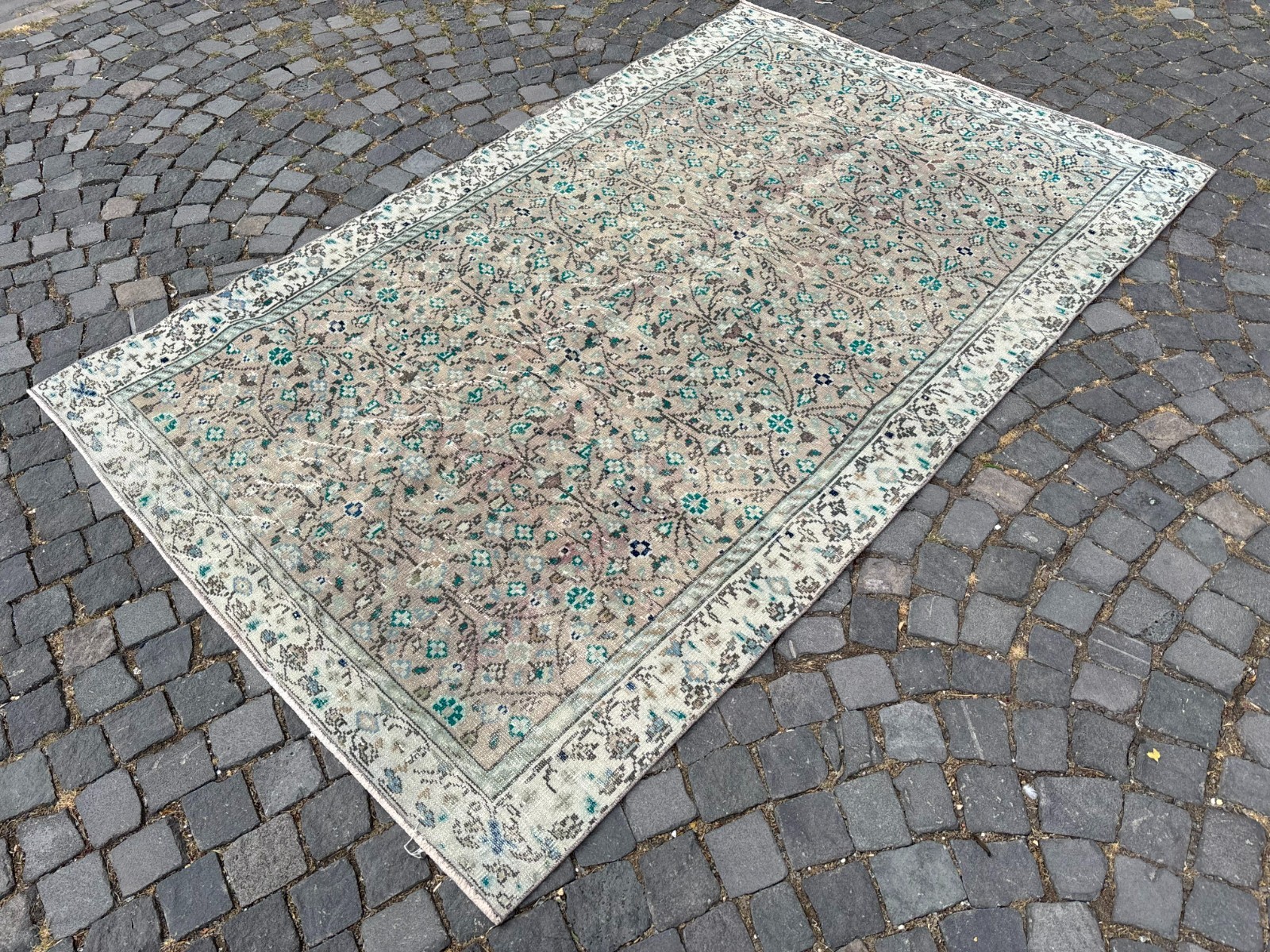 VINTAGE LARGE RUG, HANDMADE WOOL RUG, BOHEMIAN RUG, CARPET | 5,4 x 8,5 ft gallery