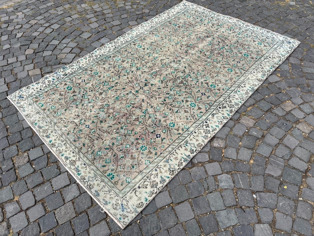 VINTAGE LARGE RUG, HANDMADE WOOL RUG, BOHEMIAN RUG, CARPET | 5,4 x 8,5 ft