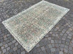 VINTAGE LARGE RUG, HANDMADE WOOL RUG, BOHEMIAN RUG, CARPET | 5,4 x 8,5 ft