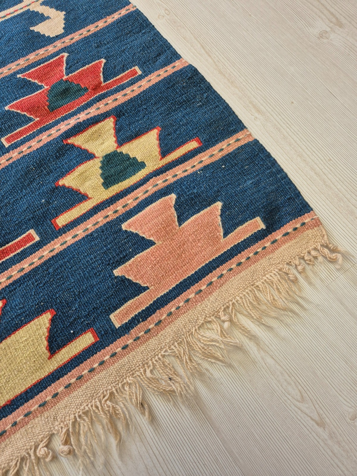 Vintage Turkish Handwoven Kilim Rug 31x43 in , Anatolian Tribal Wool Kilim Rug gallery