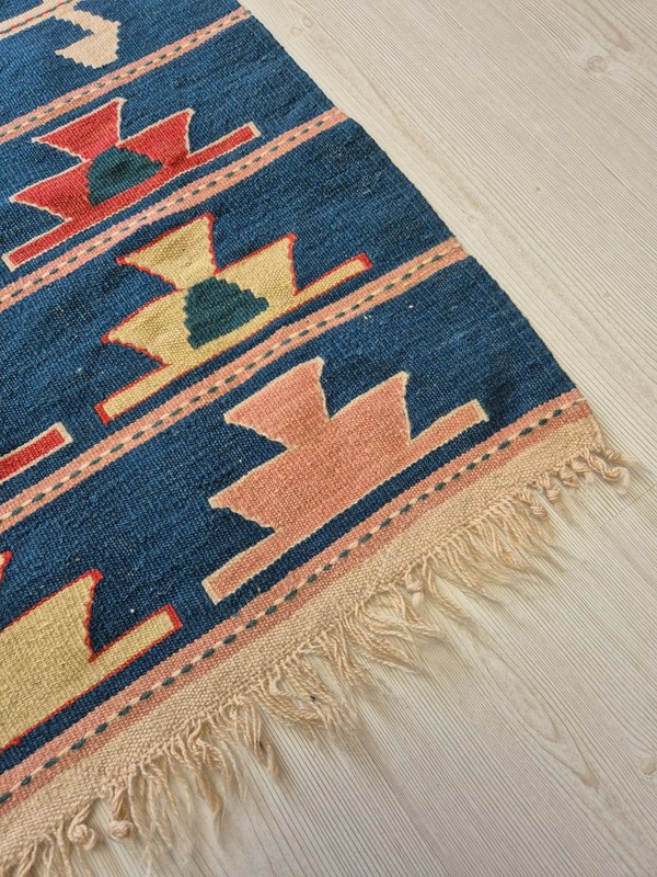 Vintage Turkish Handwoven Kilim Rug 31x43 in , Anatolian Tribal Wool Kilim Rug gallery