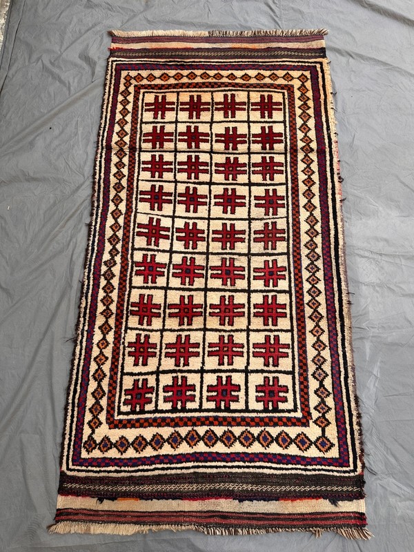 Stunning Vintage Kowdani Natural Vegetable Dye Soft Nomad Maldari Nomad Carpet gallery