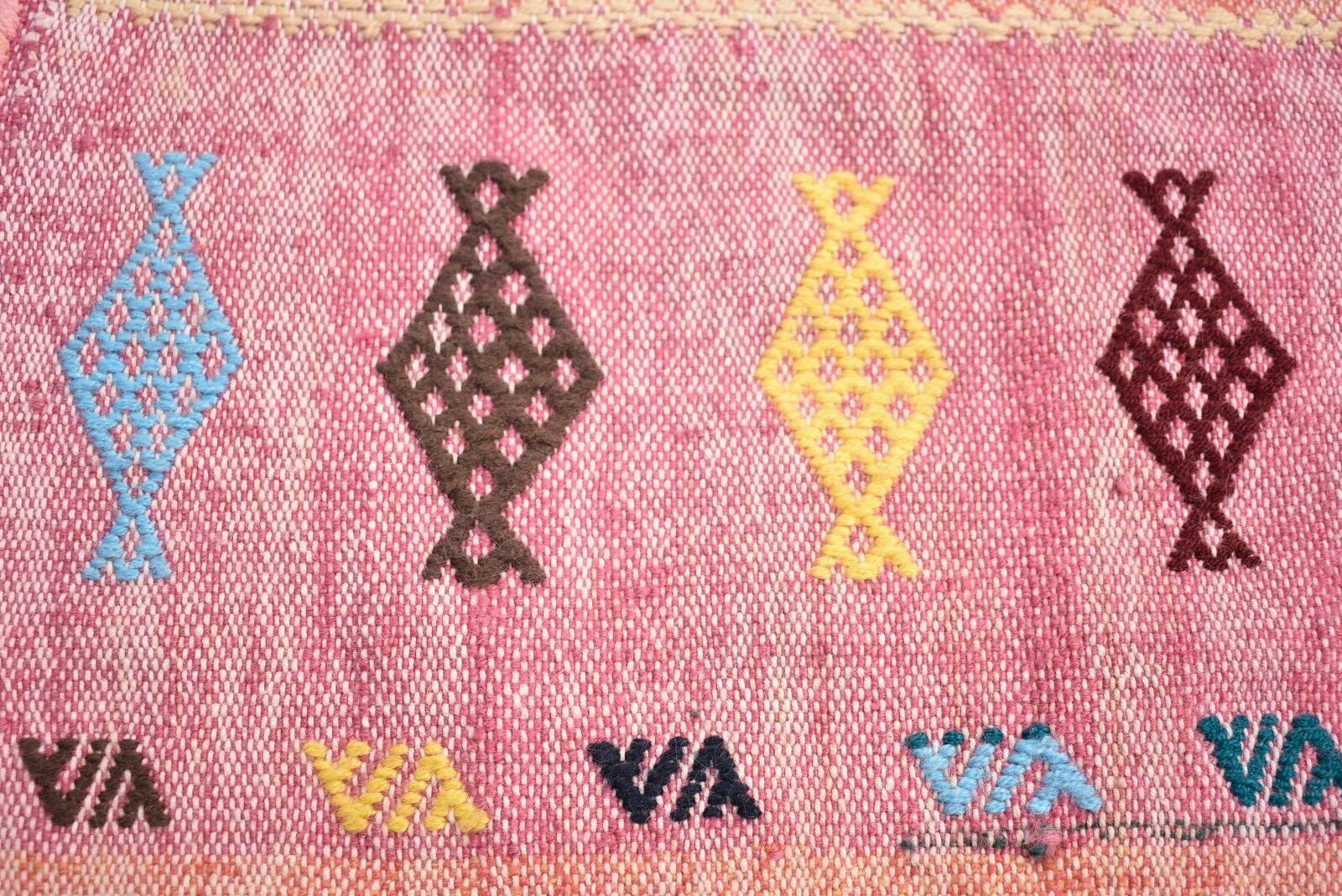 Kilim Pillow 1'4 x 2'9 ft.Vintage Anatolian Nomadic Cicim Kilim Pillow Original gallery