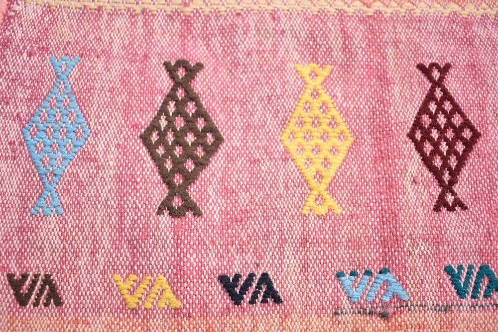 Kilim Pillow 1'4 x 2'9 ft.Vintage Anatolian Nomadic Cicim Kilim Pillow Original