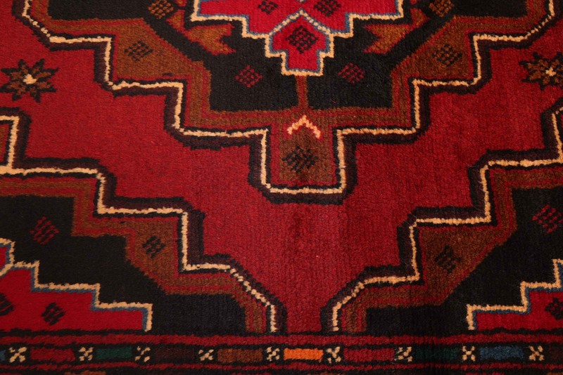 Vintage 3'7" x 6'7" Traditional Hand Knotted Vegetable Dye Wool Area Rug gallery
