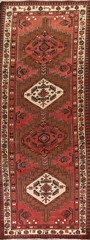 Handmade 11 ft Tribal Runner Rug 4×11 Traditional Geometric Home Decor Carpet