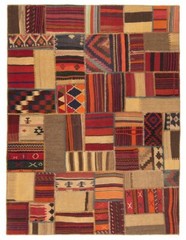 Kilim Patchwork Handwoven 233x177cm – Persian Rug, Rug, Oriental, Kilim, Carpet