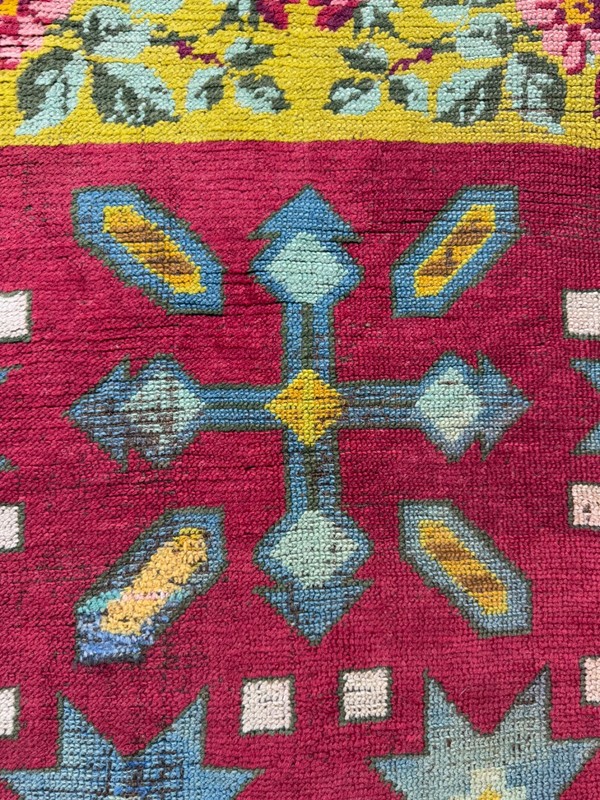 Antique Hand Knotted Rare Authentic Collectible European Wool Rug Carpet gallery