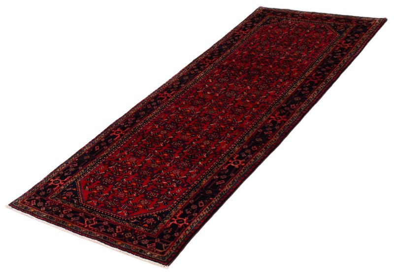 3'8" x 9'9" Vintage Hand-knotted Runner Rug Traditional Oriental Wool Carpet gallery