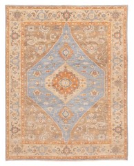 Vintage Traditional Hand-Knotted Area Rug 7’11” x 9’11” Oriental Wool Carpet