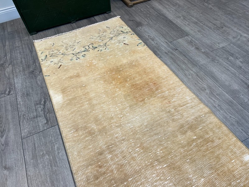 Muted Runner Rug, Faded Rug, Kitchen Runner Rug, Vintage Runner Rug, 2.6x8.2 ft gallery