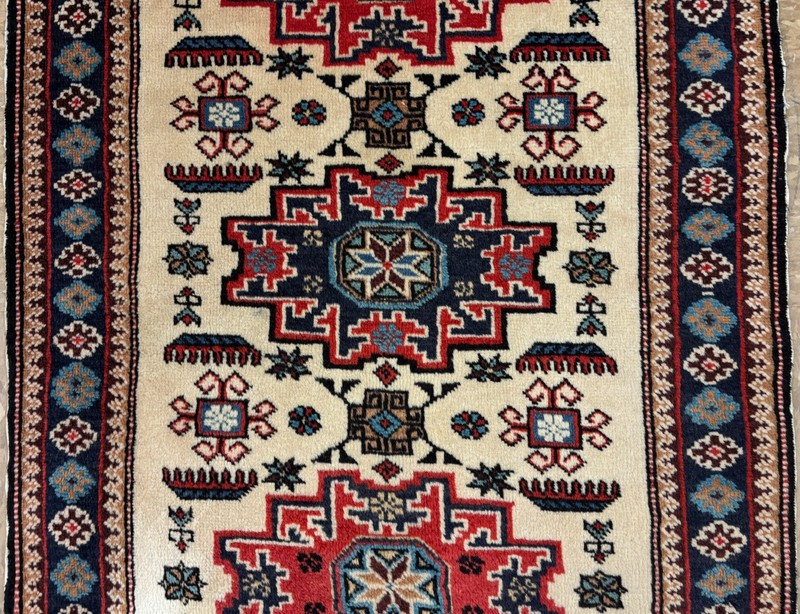 Vintage Ardebil Tribal Geometric Rug 2x4 Hand Knotted Wool Oriental Area Rug gallery