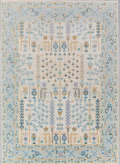 Hand Knotted Wool Turkish Oushak Area Rug 9×12 10×14 ft Muted Traditional Carpet