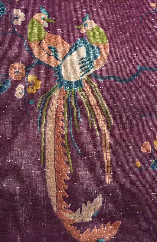 Art Deco 1920 Chinese Oriental Peking Nichols Hand Knoted Wool Rug 12x9 gallery