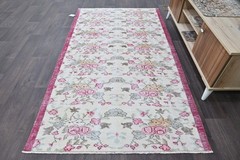 Oushak 4×7,Turkish Rug,vintage,anatolian,WHITE,kilim,Bohemian,handmade,wool
