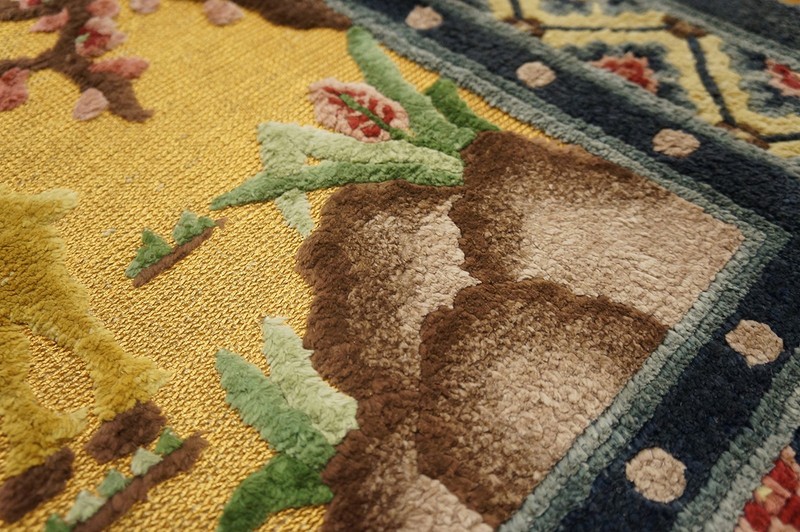 2X3 Antique Chinese Silk Area Rug 1935 gallery