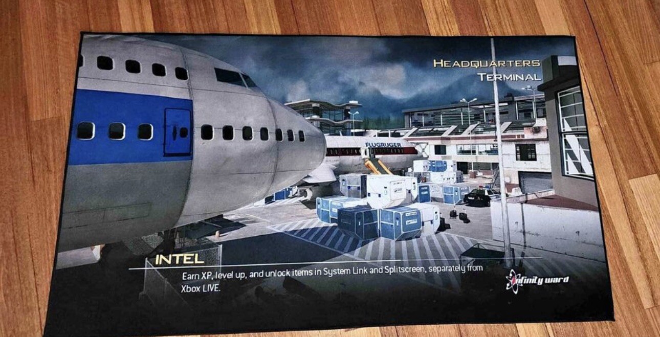 Modern Warfare 2 Terminal Loading Screen Custom Floor Rug 140cm x 81cm gallery