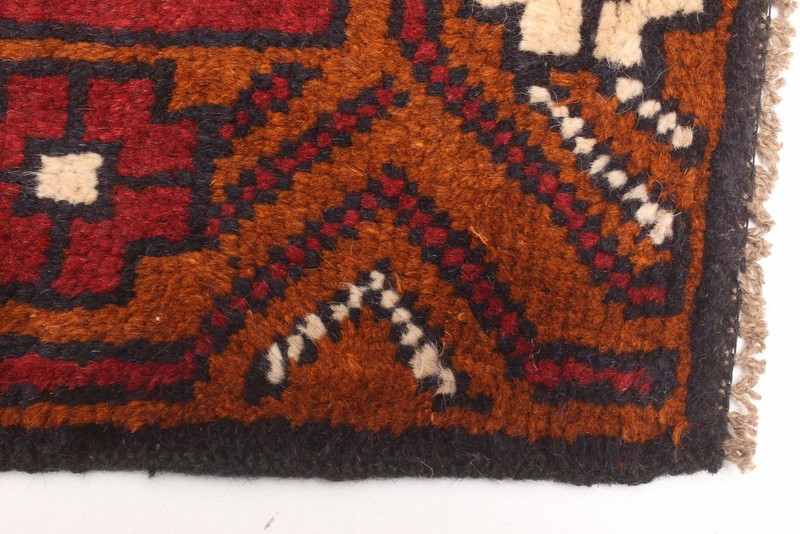 Vintage Geometric Area Rug 3'8" x 6'5" Traditional Hand-Knotted Wool Carpet gallery