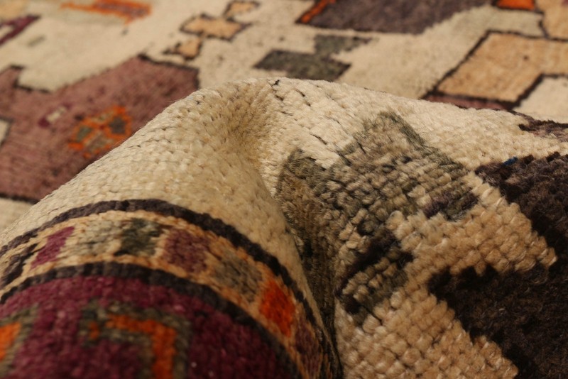 Vintage Hand-Knotted Area Rug 4'8" x 12'6" Traditional Oriental Wool Carpet gallery