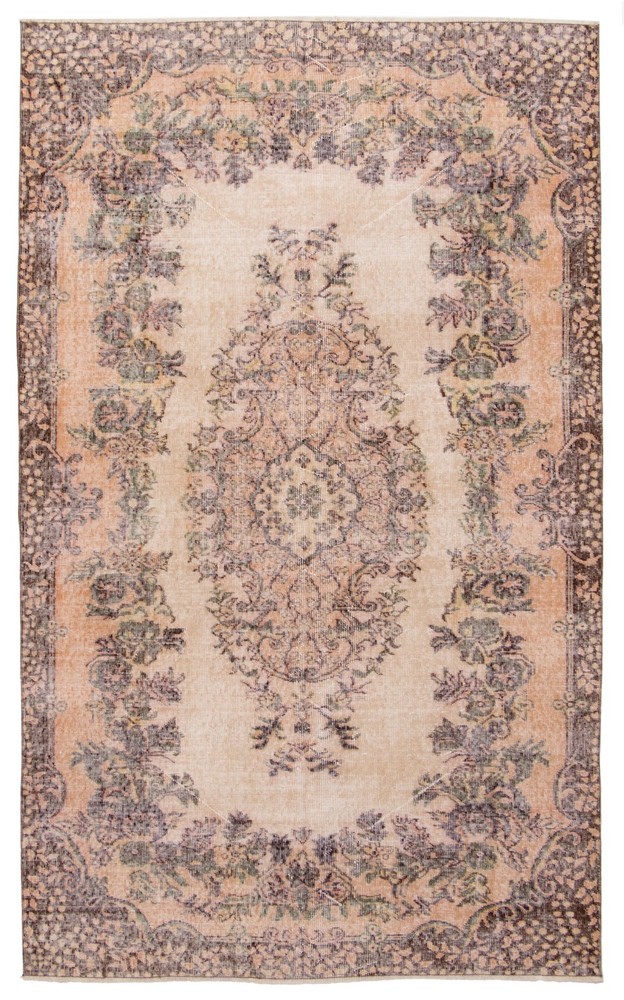 Traditional Vintage Hand-Knotted Carpet 5'4" x 8'9" Wool Area Rug
