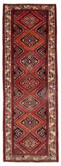 Vintage Hand-knotted Runner Rug 2’11” x 9’0″ Traditional Oriental Wool Carpet