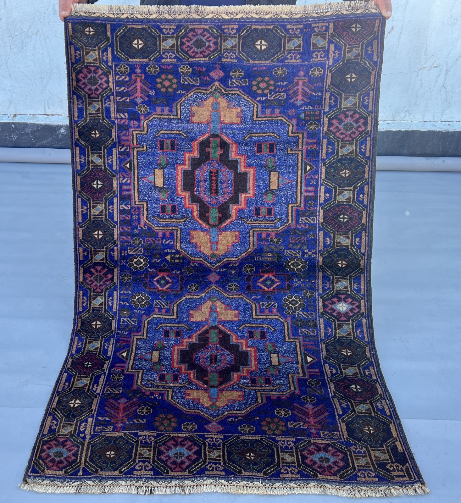 Vintage Gorgeous Natural Vegetable Dye Afghan Taimani Nomadic Tribal Carpet gallery