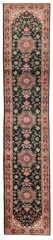 Vintage Hand-knotted Runner Rug 2’6″ x 13’9″ Traditional Oriental Wool Carpet