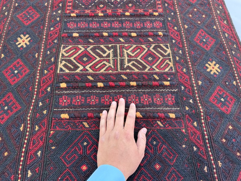 Fine Antique Afghan Runner Rug 3x11 Hand Woven Wool Persian Style Hallway Carpet gallery