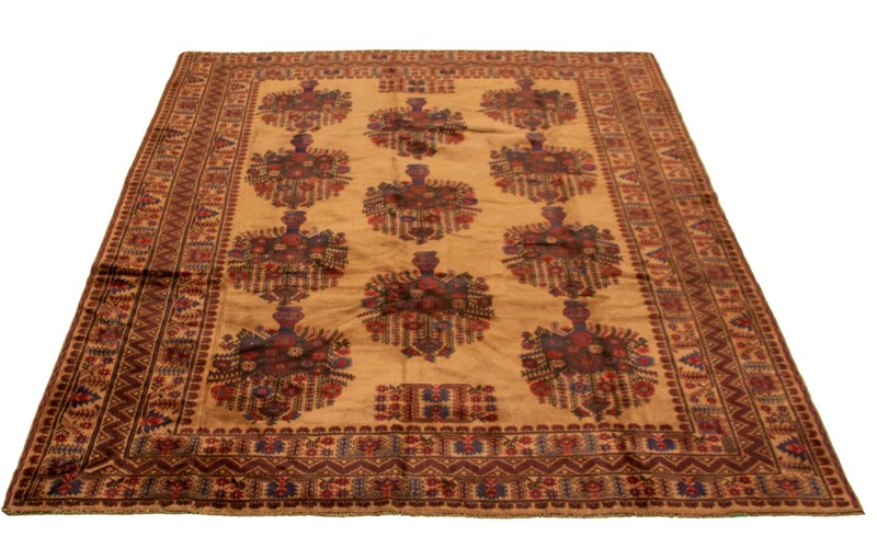 Traditional Vintage Hand-Knotted Oriental Carpet 7'1" x 9'5" Wool Area Rug gallery