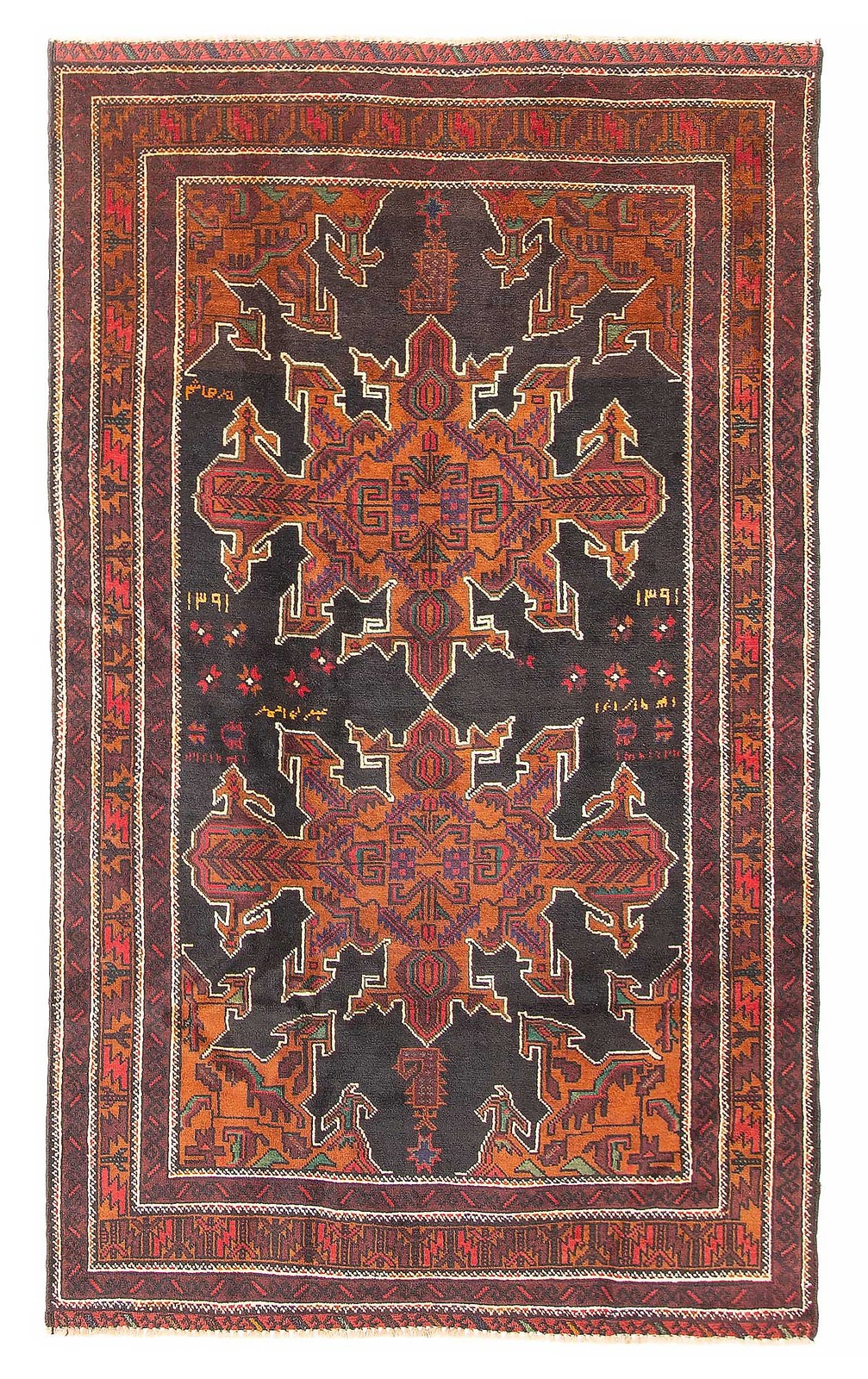 Traditional Vintage Hand-Knotted Area Rug 3'7" x 6'0" Oriental Wool Carpet gallery