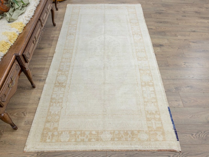 Muted Traditional Oushak Turkish Hand-knotted Oriental Large Runner 5x9 Carpet gallery