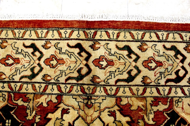 10X14 INCREDIBLE HAND KNOTTED ANTIQUE REPRODUCTION HERIZ SERAPI WOOL TURKISH RUG gallery