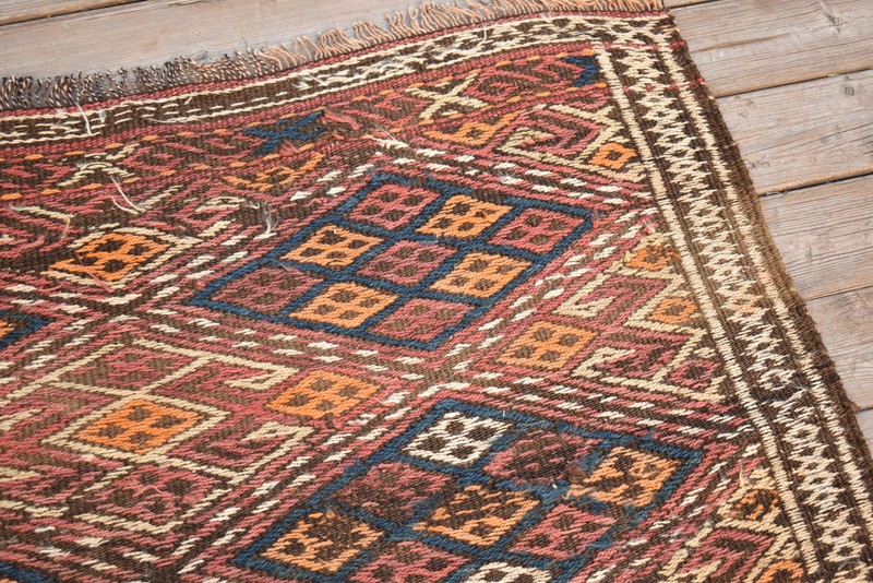 Turkish Kilim Rug 28''x29'' Handwoven Kars Mini Kilim 73x75cm Door Mat Chair Rug gallery