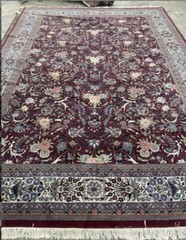 Chinese Wool & Silk Red Keshan Area Rug New Rare Beauty Elegance 9.9 X 13.9 FT