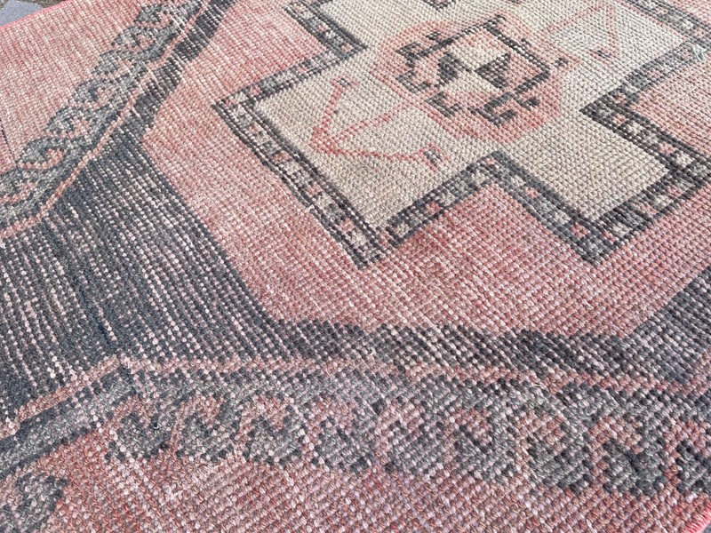 Turkish Vintage Rug Handmade Wool Rug Bohemian Runner Rug Home Rug 2,7 x 11, ft gallery