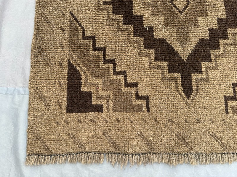 2'11 x 4'5 ft Vintage Afghan Tribal Rug Handmade Wool Traditional Brown Carpet gallery