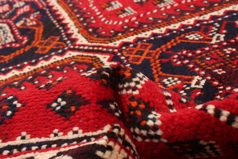 Vintage 3'6" x 4'11" Traditional Hand Knotted Vegetable Dye Wool Area Rug gallery