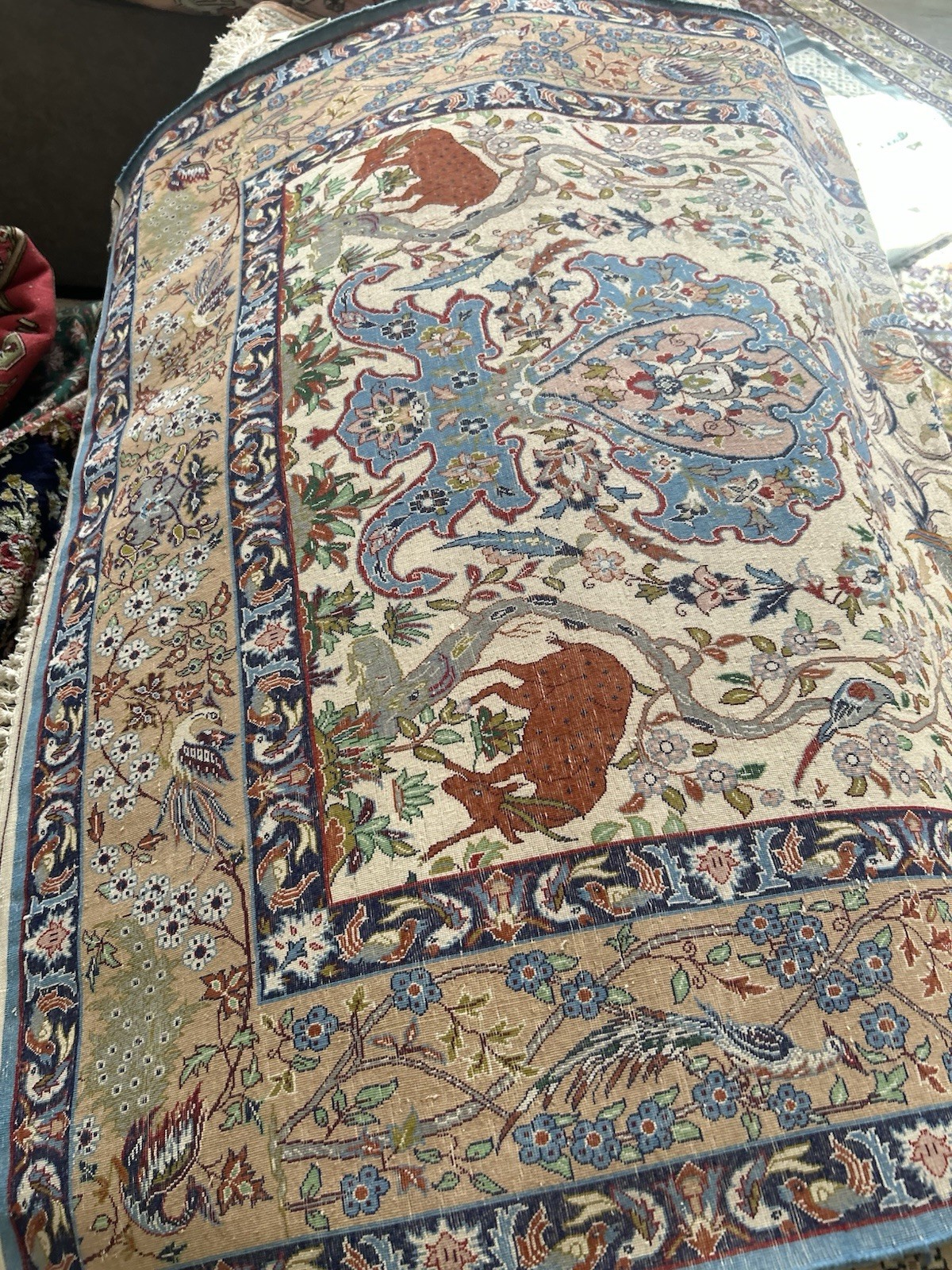 3x5 Feet Silk & Wool Handmade Turkish Rug gallery