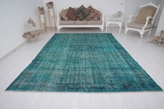 7×10 Area Rug Large Turkish Carpet Oushak Oversize Vintage Rug Antique Rug 245