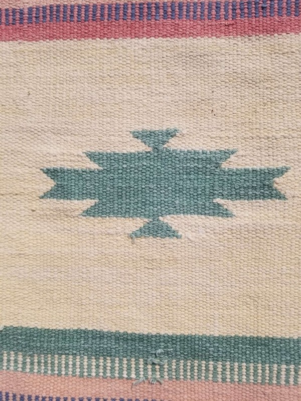 Distressed Vintage Handmade Traditional Multicolor Kilim Rug Carpet 182x113cm gallery